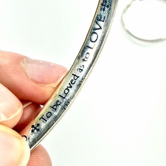 serenity-prayer-bracelet-  Serenity Prayer Silver Engraved Bracelet Set